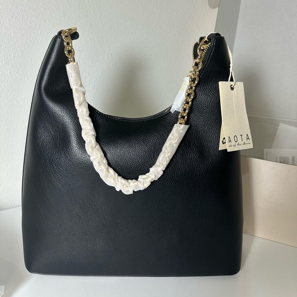 Anthropologie x Aota Darcy Shoulder Bag in Black NWT - Picture 7 of 15